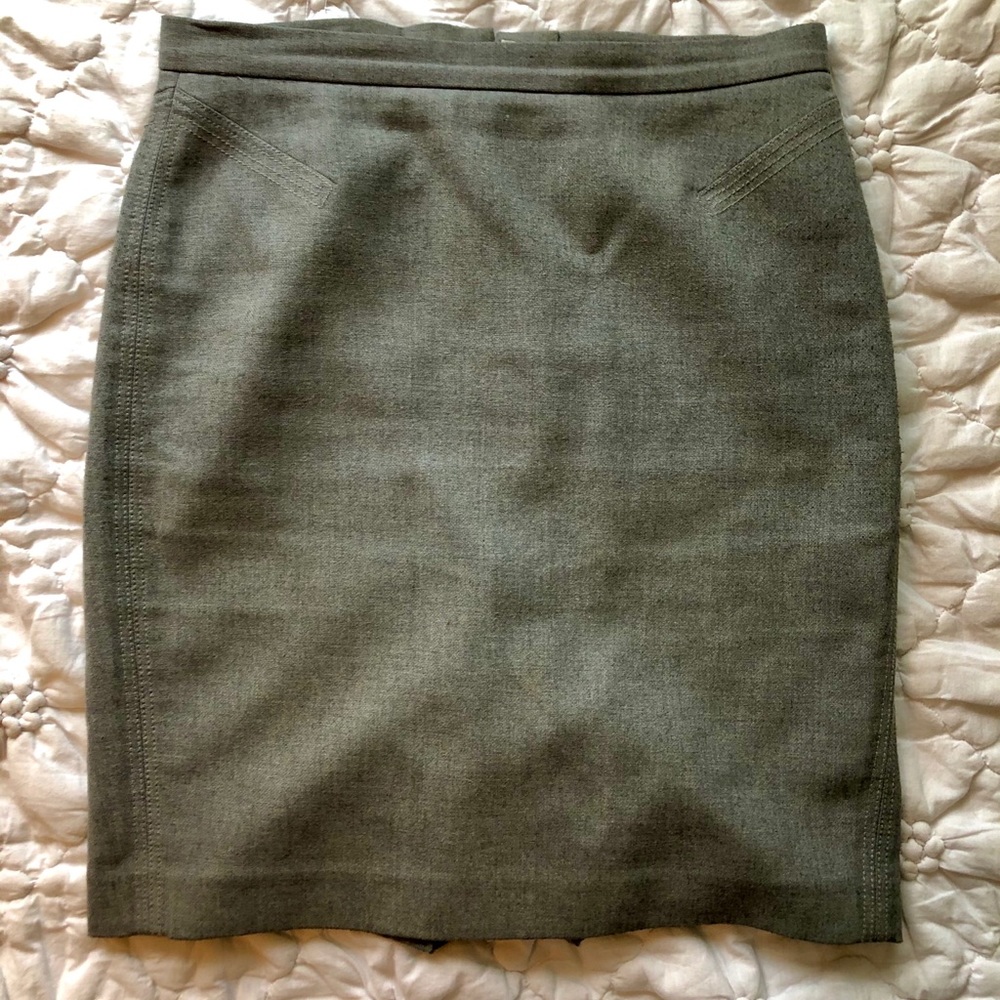 Grey Pencil Skirt